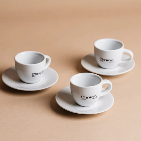 Cappuccino Cup Set – 6 Pieces with Saucers