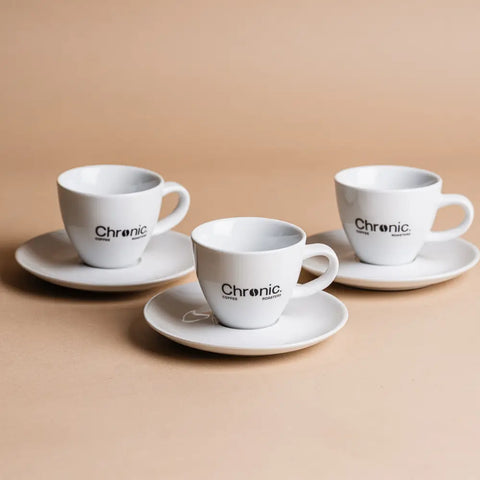 Cappuccino Cup Set – 6 Pieces with Saucers